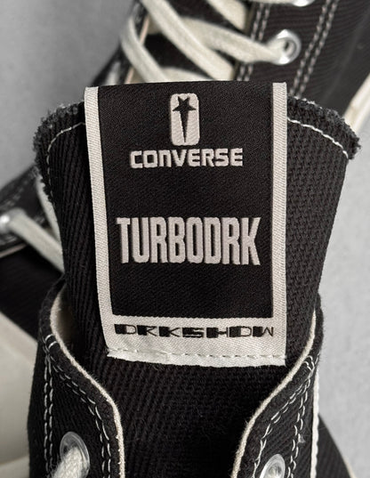 Rick Owens DRKSHDW x Converse “TURBODRK” Square-toe Sneakers