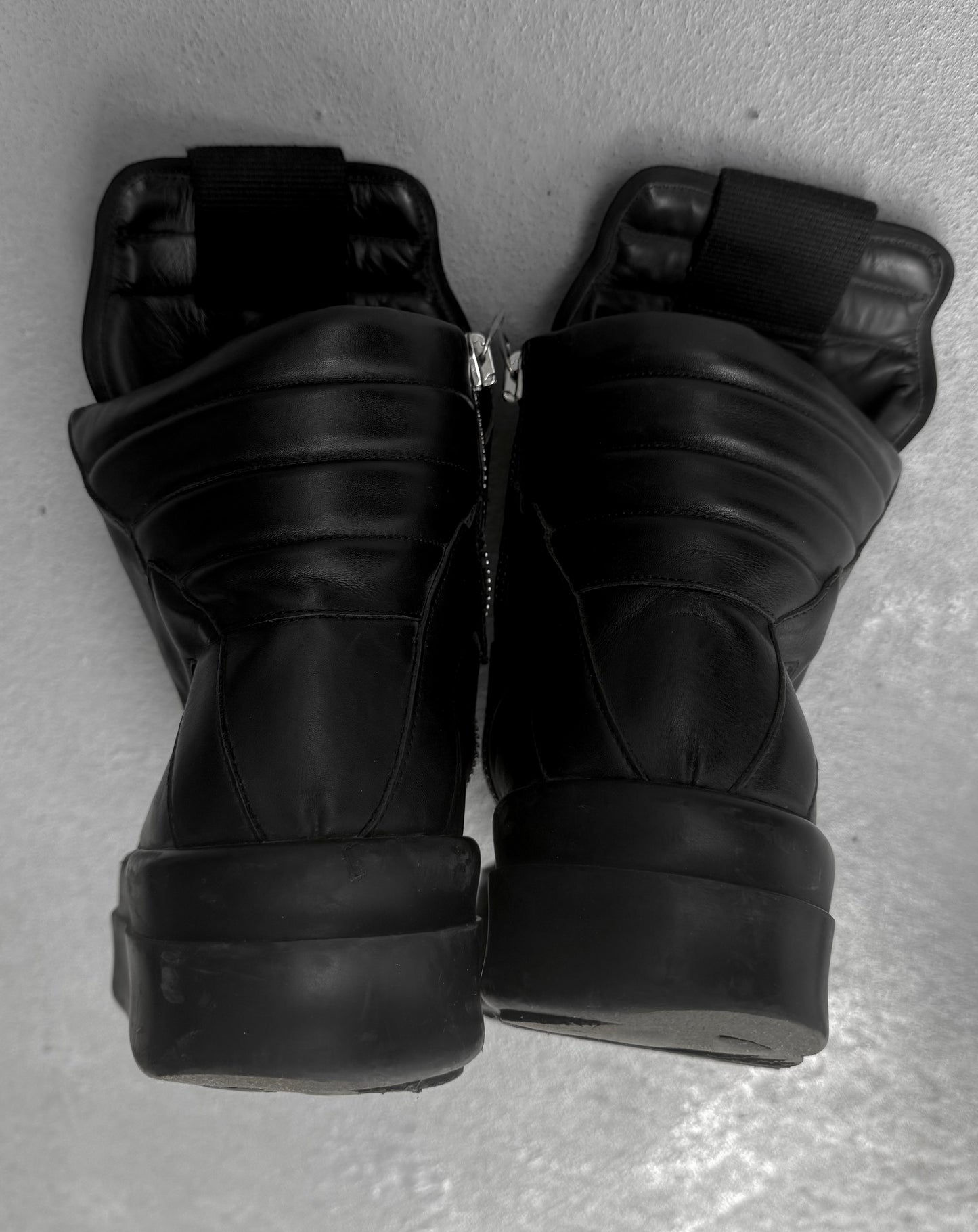 Rick Owens AW23 "LUXOR" Mega Bumper Geobasket Leather Sneakers
