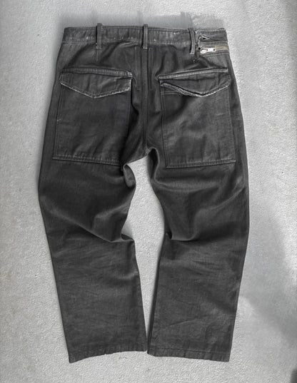 Rick Owens DRKSHDW AW07 "EXPLODER" Waxed Aircut Denim