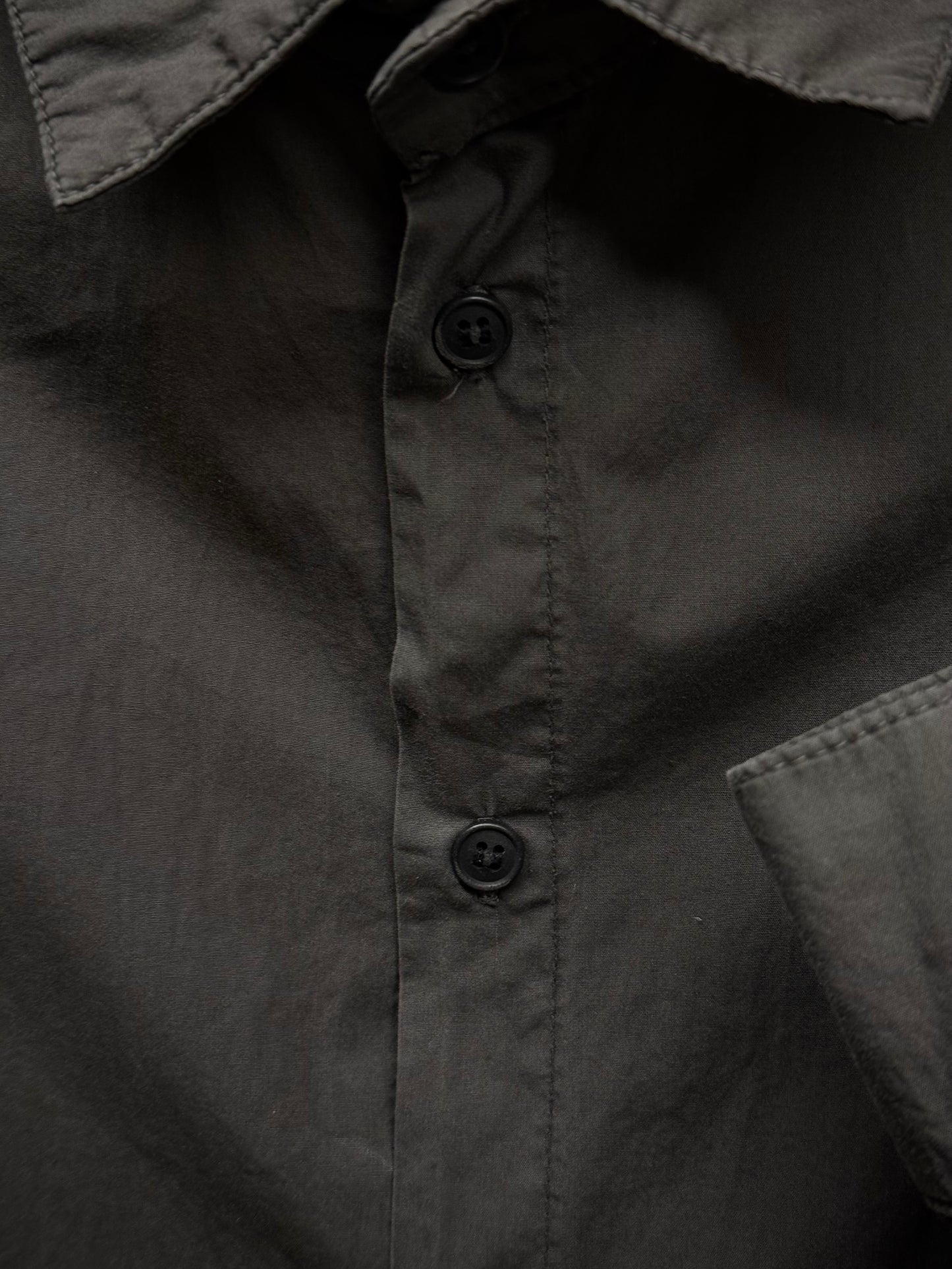 SILENT by DAMIR DOMA 2010s Olive Grey Classic Button-up Shirt