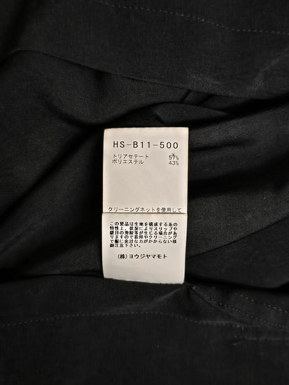 Yohji Yamamoto POUR HOMME SS24 Triacetate Poly Tuxedo Oversized Long Coat