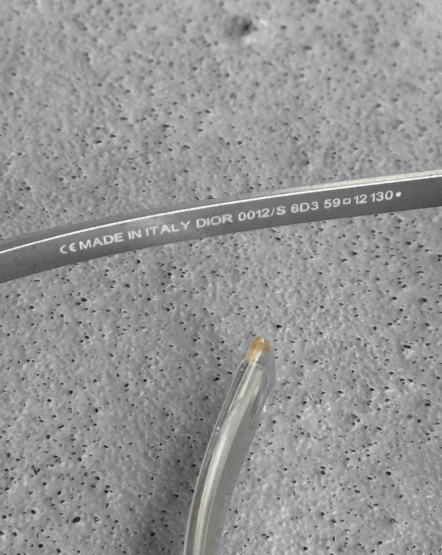 DIOR HOMME by Hedi Slimane AW03 “LUSTER” Silver ‘Black Tie 12/S’ Sunglasses