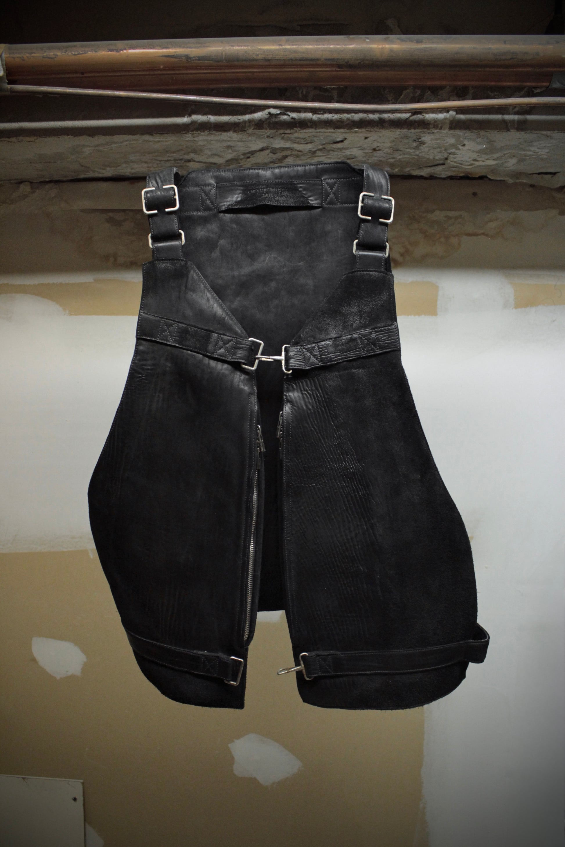 Carol Christian Poell 'AM/2608 CUBS-PTC/010' Object-dyed Horse Culatta Leather Vest Bag | Archive Fashion Toronto