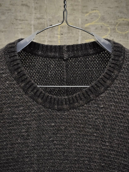 Taichi Murakami AW16-17 Grey Wool Ramie Knit Sweater