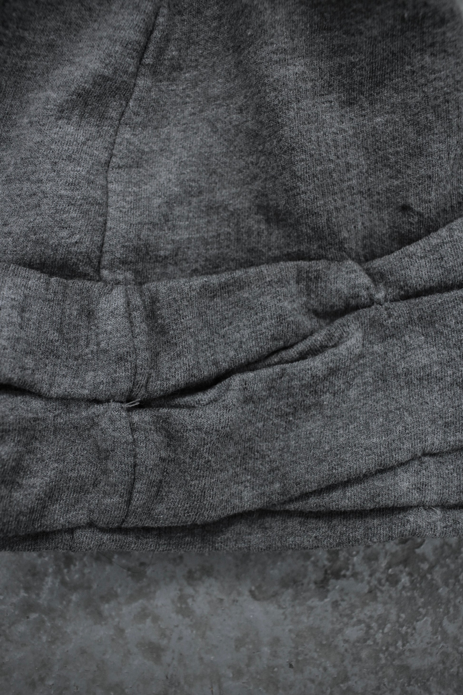 14thAddiction Early 00s Grey Layered Metal Piecing Beanie detail | DRIEW GARMENTS