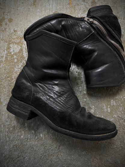 Carol Christian Poell 'AM/2601 CUBS-PTC/10' Object-dyed Horse Culatta Leather Tornado Boots detail | DRIEW GARMENTS