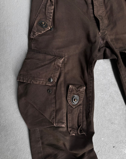 Julius_7 AW08 “Insanity in Industrial Inc. #2;” Cotton Gabardine Gasmask Cargo Pants