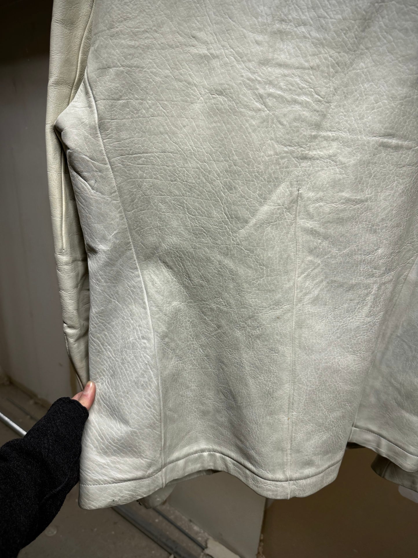 Carol Christian Poell 'LM/2599 BIAS-PTC/33' High Neck Bison Leather Jacket