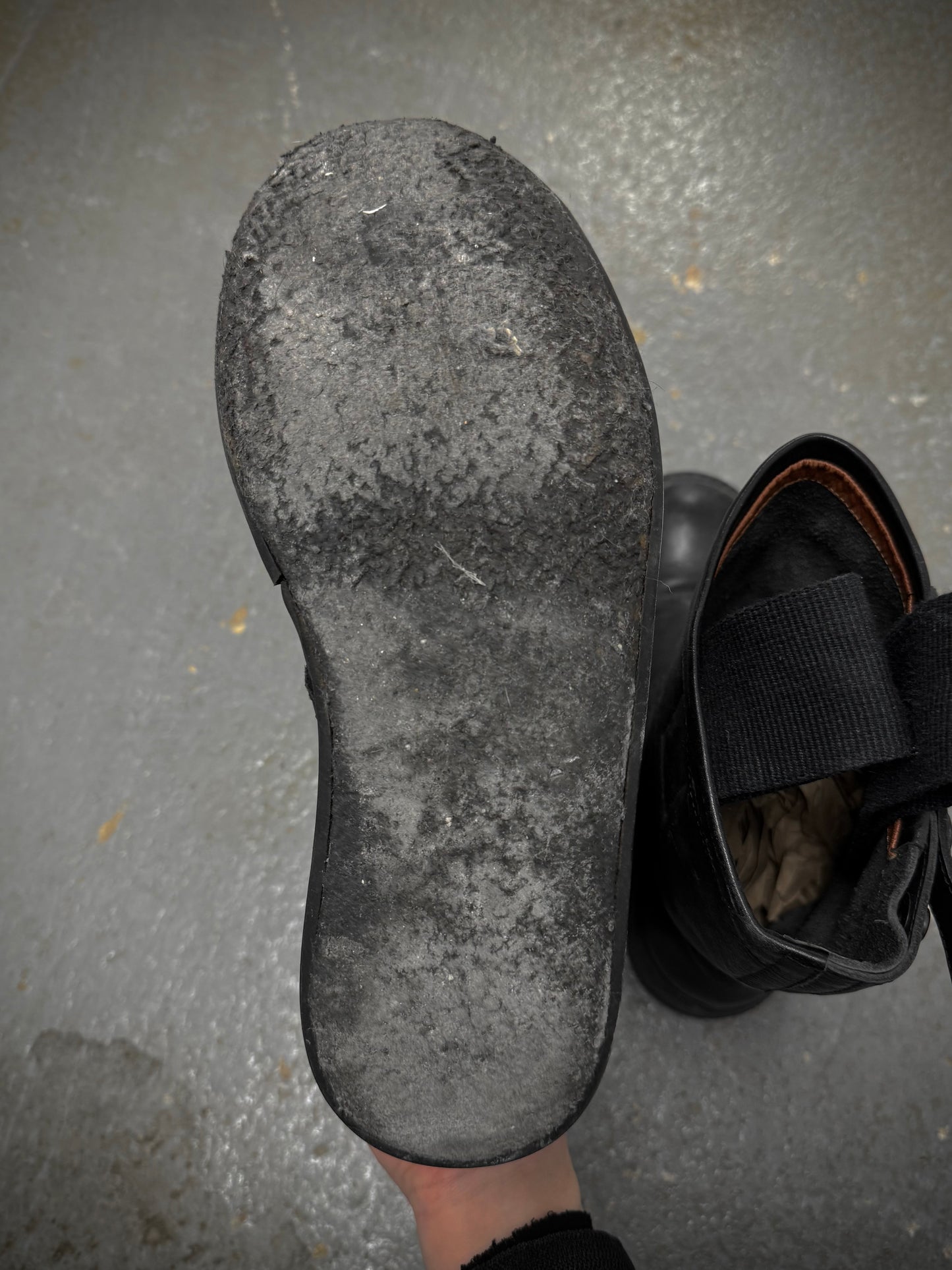 Rick Owens AW05 "MOOG" Pull-Tab Engineer Sneaker Boots