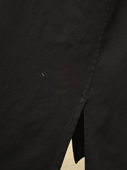 Yohji Yamamoto POUR HOMME SS24 Triacetate Poly Tuxedo Oversized Long Coat detail | DRIEW GARMENTS