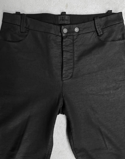 Lost & Found by Ria Dunn AW14 Waxed Cotton J-cut Pants