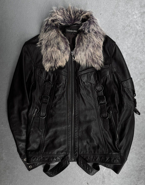 ジャケット・アウター 00s yasuyuki ishii leather fur jacket 988E4BC6-55CC-45EA-A78C-