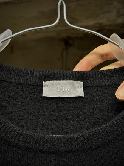 DIOR HOMME AW05-06 “IN THE MORNING” by Hedi Slimane Cashmere Crewneck Sweater detail | DRIEW GARMENTS