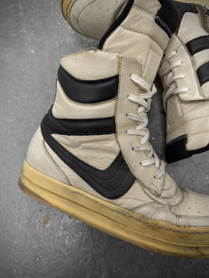 Rick Owens AW06 "DUSTULATOR" 'Reverse Oreo' Dunk Leather Sneakers detail | DRIEW GARMENTS