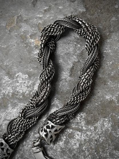 Emanuele Bicocchi .925 Silver Mixed Braided Bracelet detail | DRIEW GARMENTS