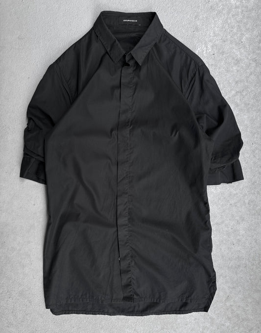 KRISVANASSCHE Early 00s Rolled Up Sleeves Button-up Shirt