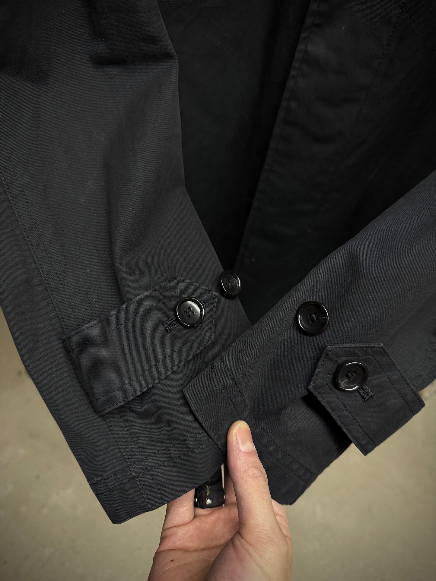 Tornado Mart Early 00s Quilt Lined Cotton Gaberdine Mac Coat