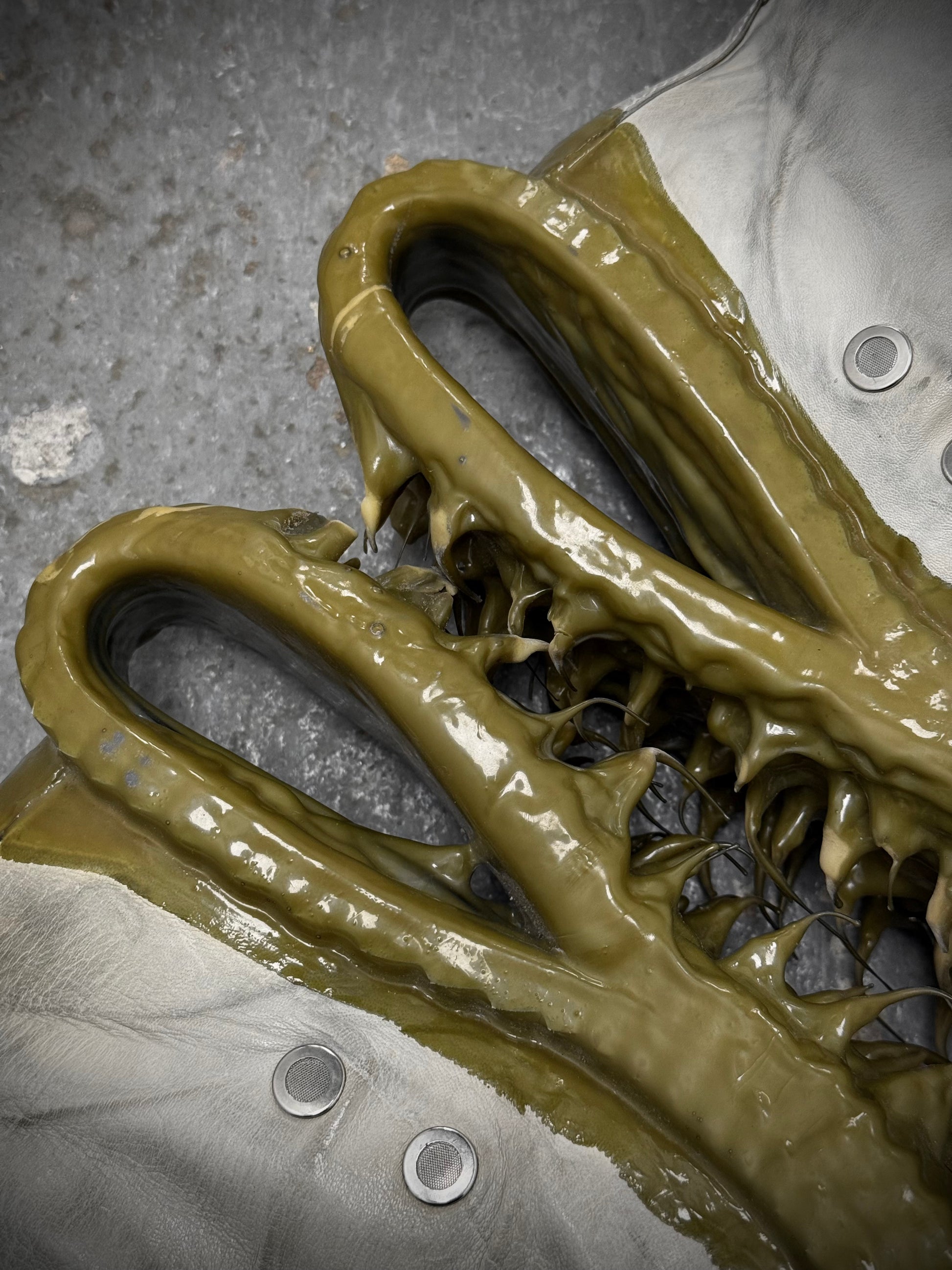 Carol Christian Poell 'AM/2694P ROOMS-PTC/33' U-Jack Prosthetic Kangaroo Leather Drip Sneakers detail | DRIEW GARMENTS