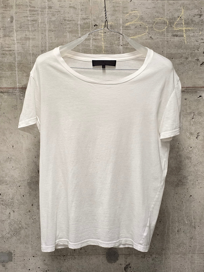 VERONIQUE BRANQUINHO Early 00s White Crewneck Boxy T-Shirt