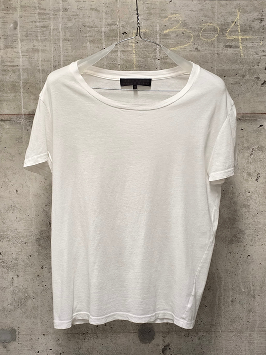VERONIQUE BRANQUINHO Early 00s White Crewneck Boxy T-Shirt