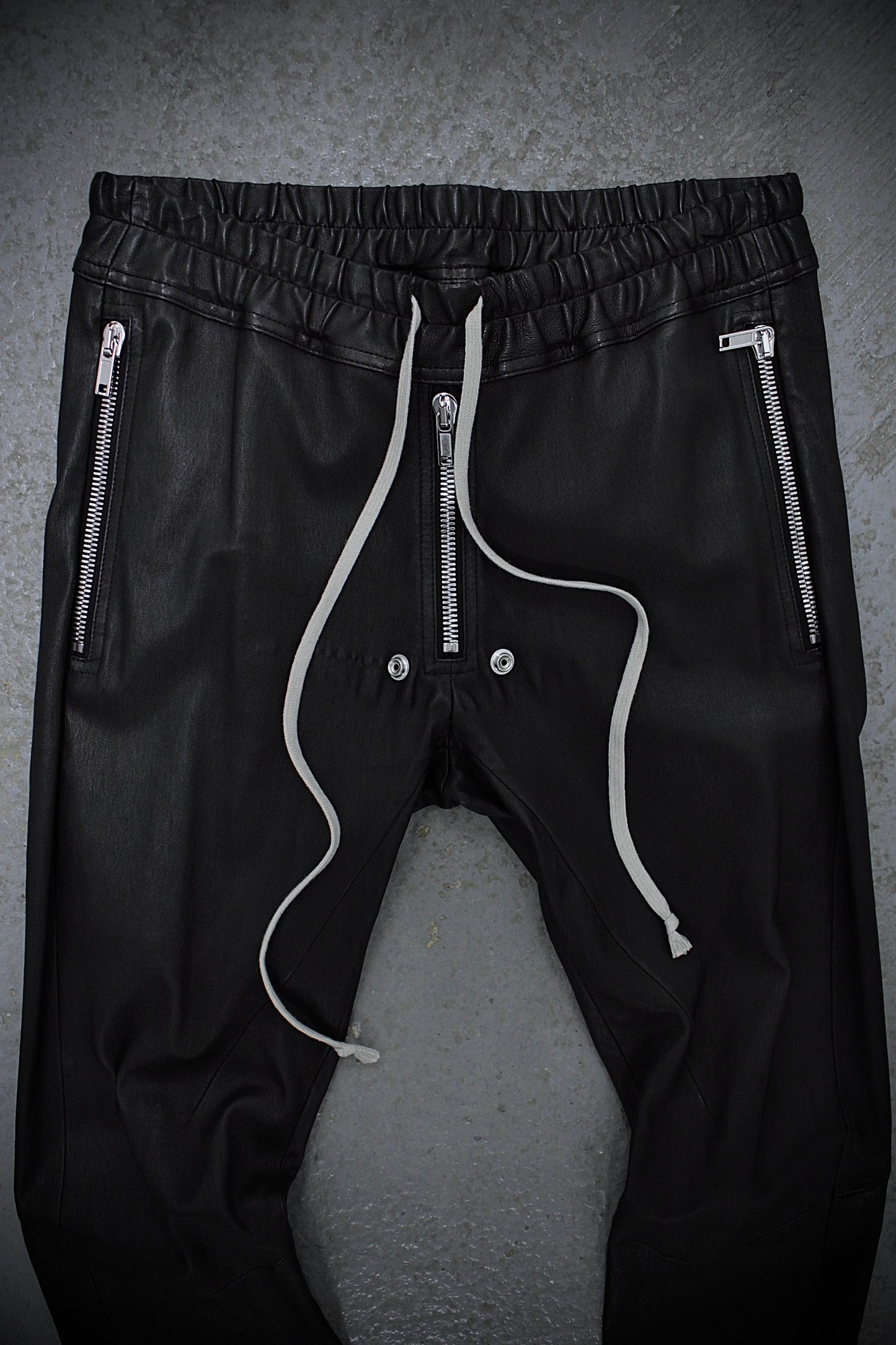 Rick Owens AW23 "LUXOR" Gary Lamb Leather Skinny Pants