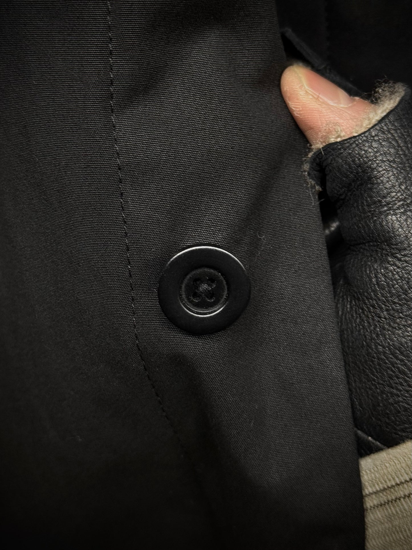 Rick Owens DRKSHDW SS17 “WALRUS” Cotton Mac Work Coat detail | DRIEW GARMENTS