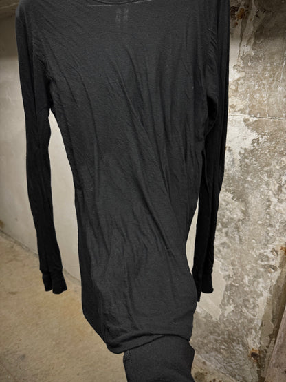 Rick Owens SS25 "HOLLYWOOD" Black Double Layered Long-sleeves detail | DRIEW GARMENTS