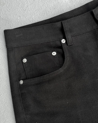 Rick Owens AW24 "PORTERVILLE" Geth Wide Leg Moleskin Denim