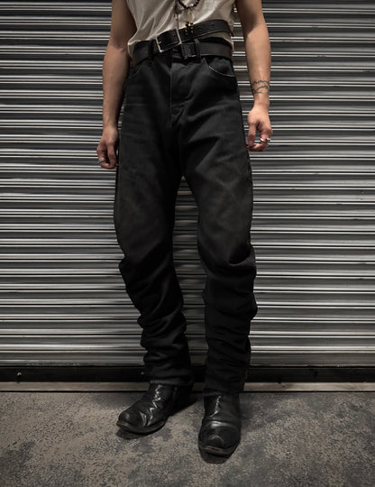 Carol Christian Poell ‘JM/2250 KIT-BW’ Overlock-Stitching J-Cut Denim