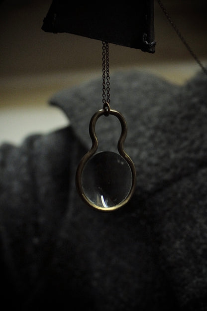 DEVOA x ï o l o m 'DH-KPTB' Brass Chain GUIDI Calf Leather Glass Loupe