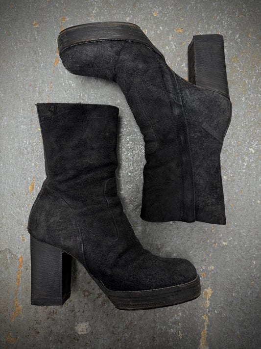 Rick Owens SS05 “SCORPIO” Blistered Lamb Leather Heels