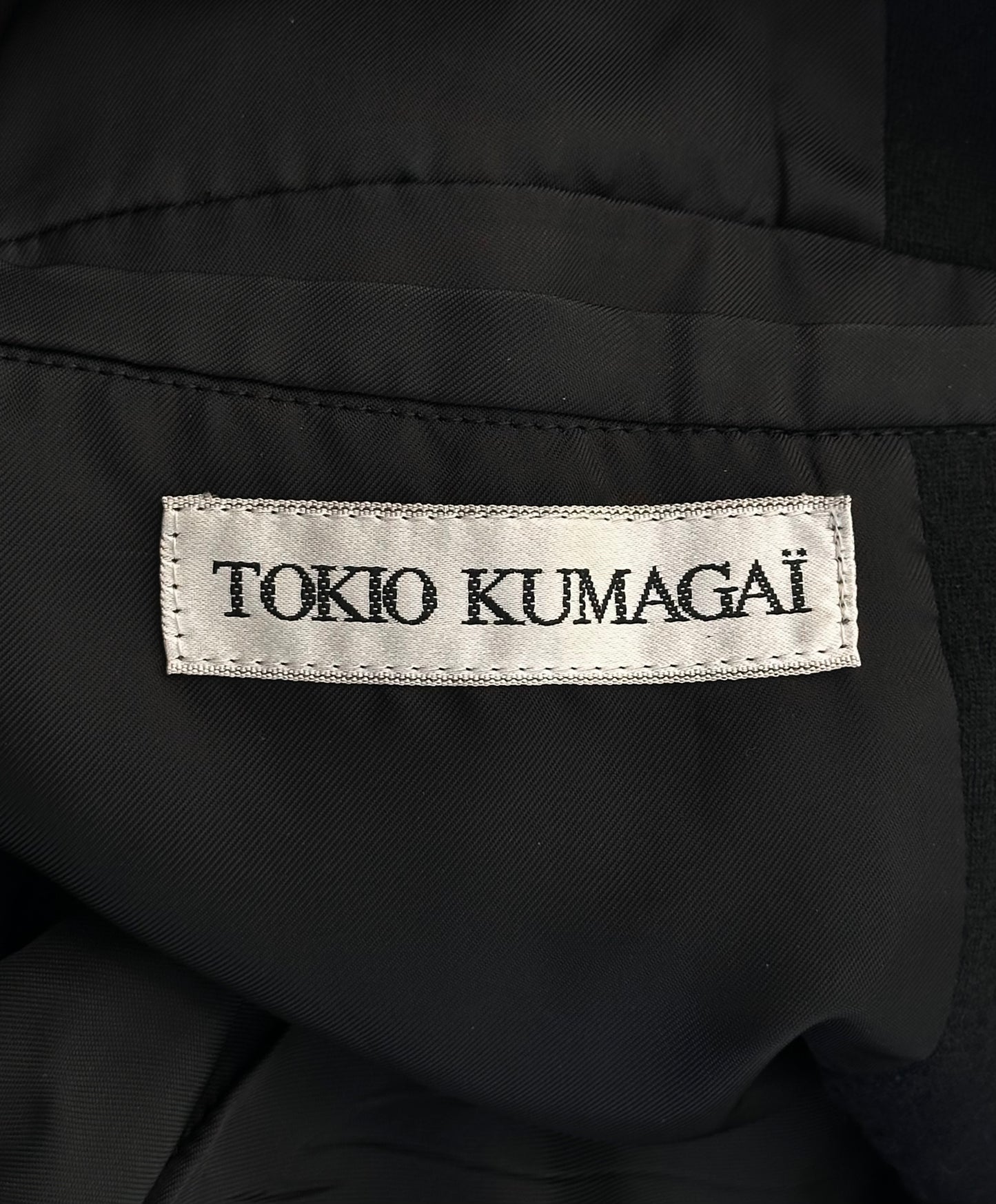 Tokio Kumagai AW96 Pleated Gabardine Wool Zip-up Jacket