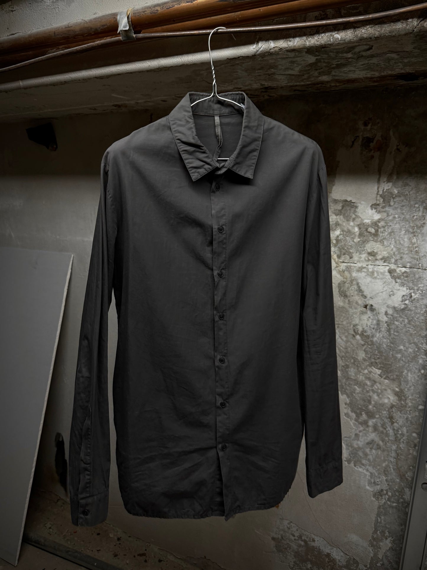 SILENT by DAMIR DOMA 2010s Olive Grey Classic Button-up Shirt