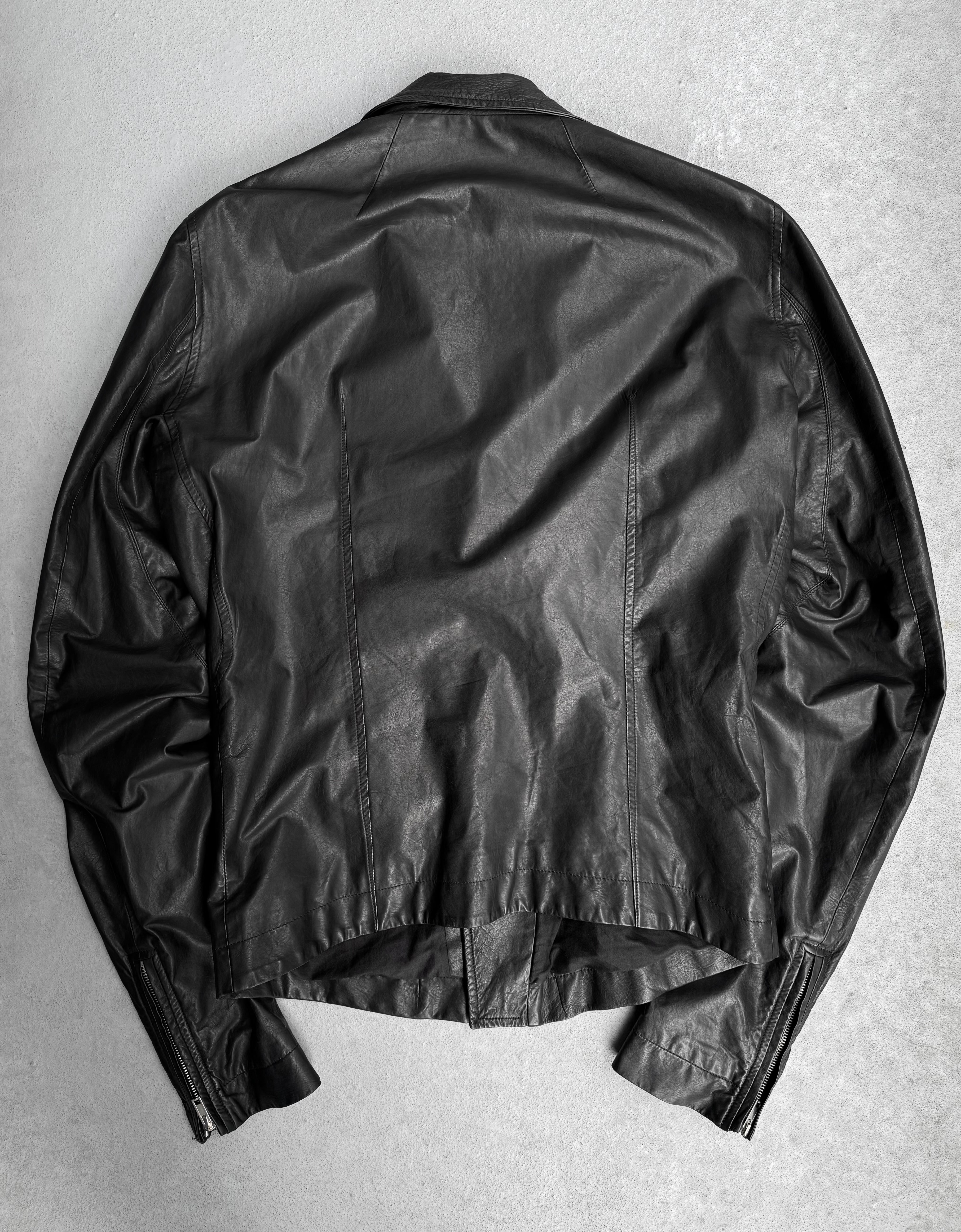 Rick Owens SS12 NASKA Stooges Leather Biker Jacket IT50 – DRIEW