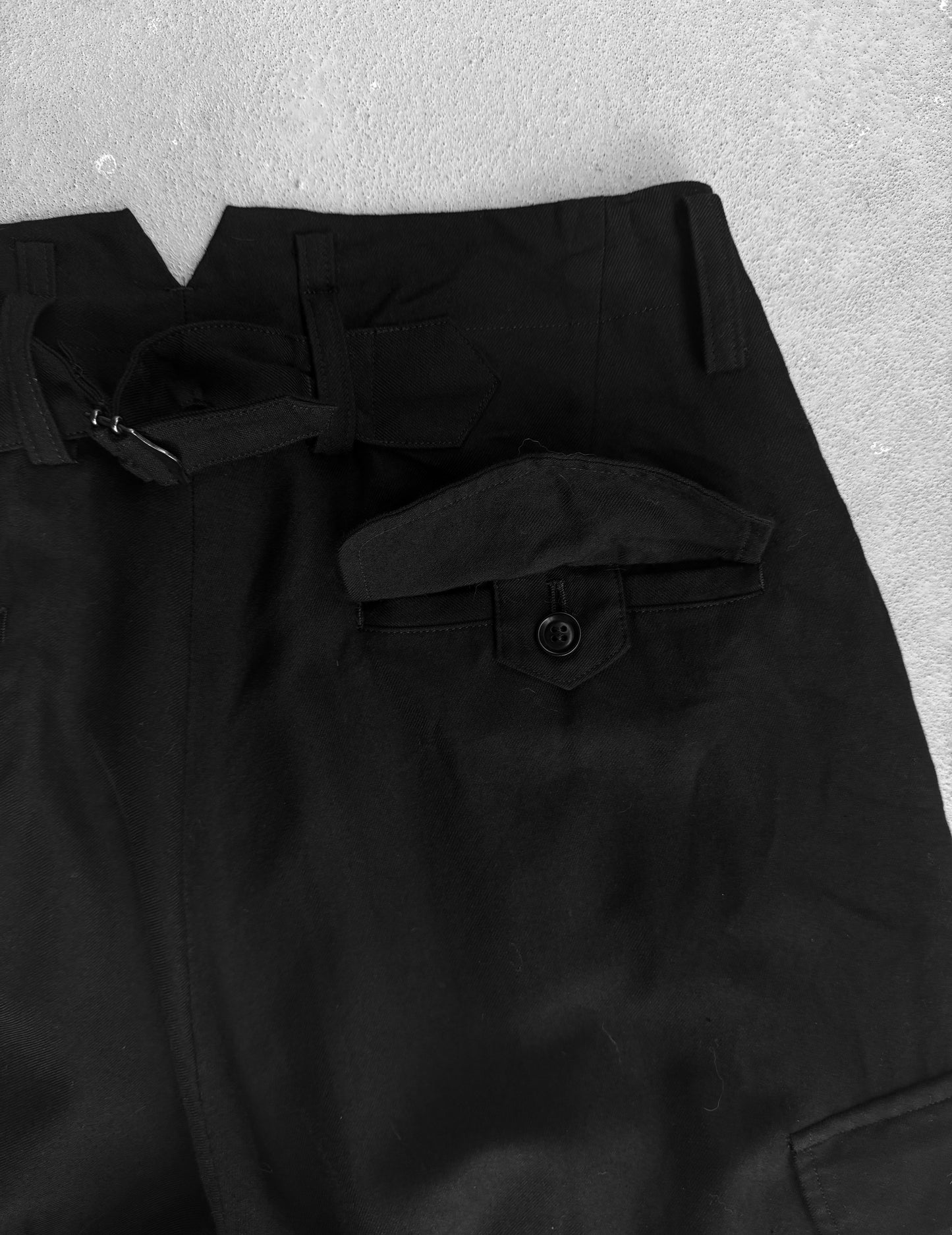 Y's by Yohji Yamamoto SS16 Pleated Wide Leg Cargo Pants