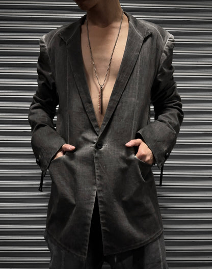 Boris Bidjan Saberi SS12 ‘SUIT3-F1939’ Cold-dyed One Button Blazer