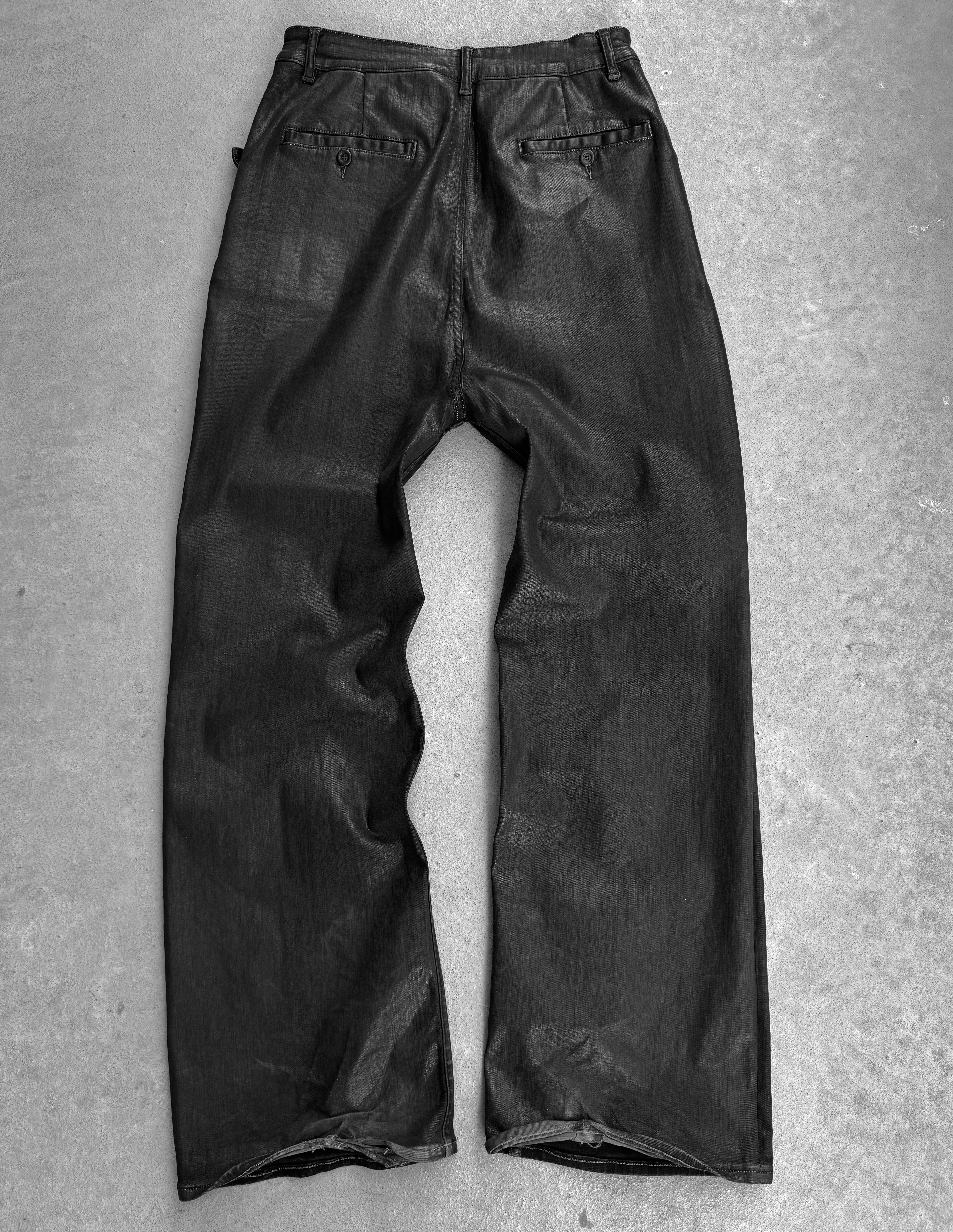 チャムスオブチャムス　rick owens drkshdw パンツ Rick Owens DRKSHDW drop-crotch Trousers | Black | FARFETCH