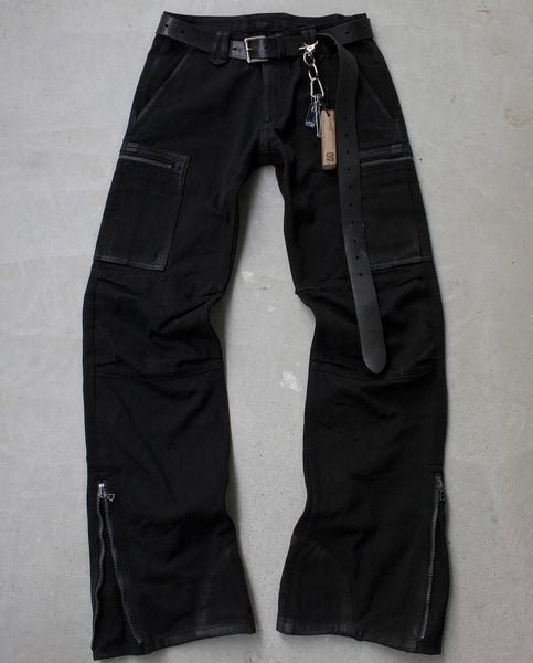 パンツ ISAMU KATAYAMA backlash cargo ISAMU KATAYAMA BACKLASH CARGO PANTS / GOAT LEATHER (GARMENT+SPRAY