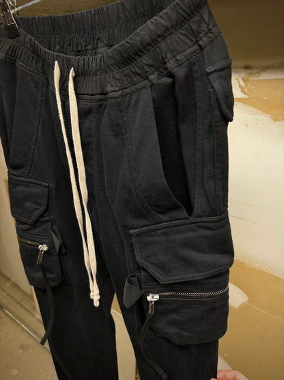 Rick Owens SS17 "WALRUS" Cotton Jersey Cargo Joggers detail | DRIEW GARMENTS