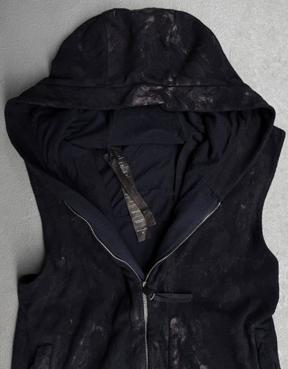 Boris Bidjan Saberi SS16 ‘ZIPPER0 F0501C’ Vinyl Processed Hooded Vest