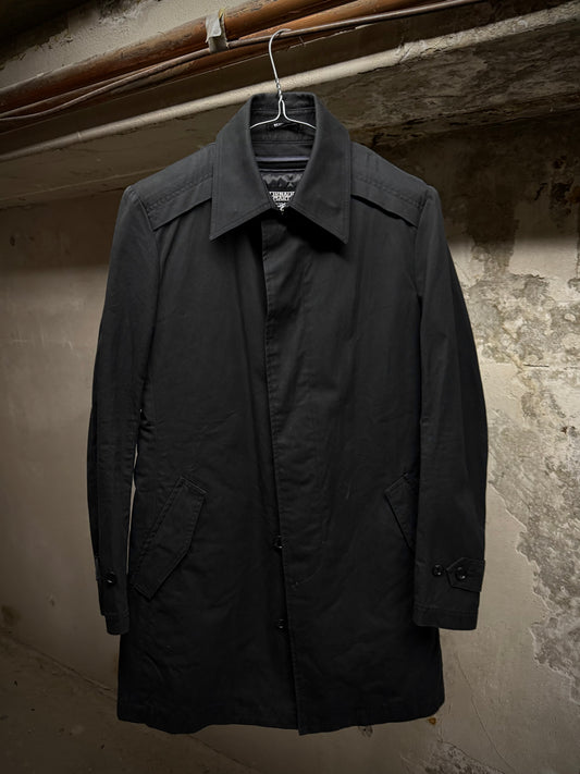 Tornado Mart Early 00s Quilt Lined Cotton Gaberdine Mac Coat