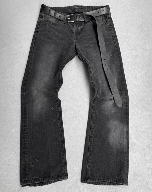 CIVARIZE Early 00s Washed Grey Bootcut Denim