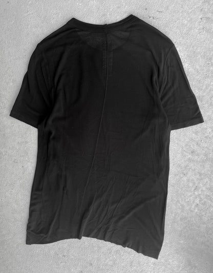 Rick Owens AW17 "GLITTER" Asymmetric Unfinished Hem Level T-shirt