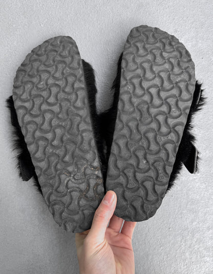 Rick Owens x BIRKENSTOCKS 2018 Pony-hair Arizona Sandals