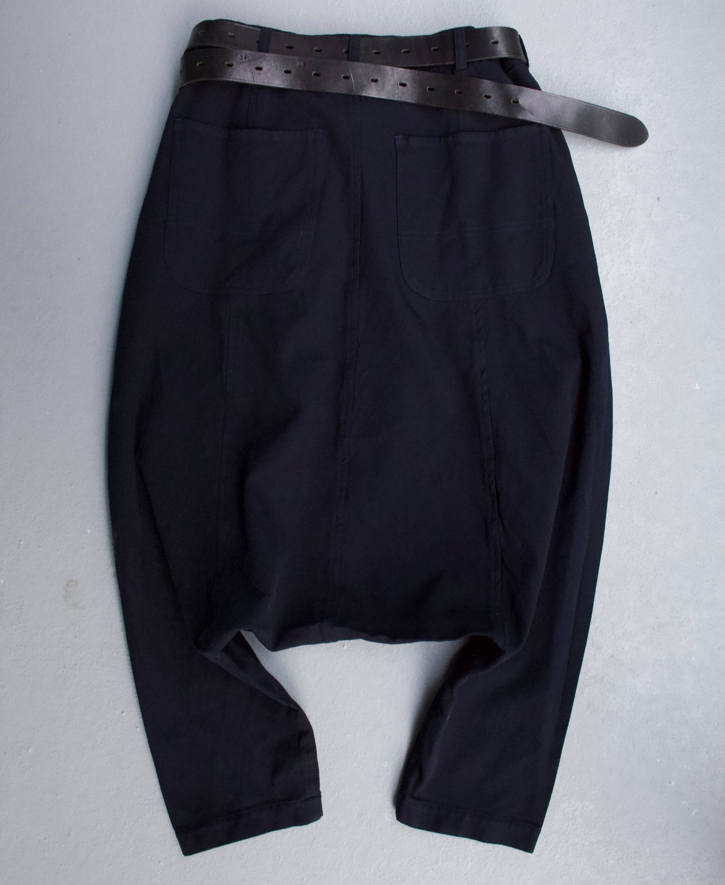 COMME des GARÇONS SS10 Navy Drop-Crotch Pants