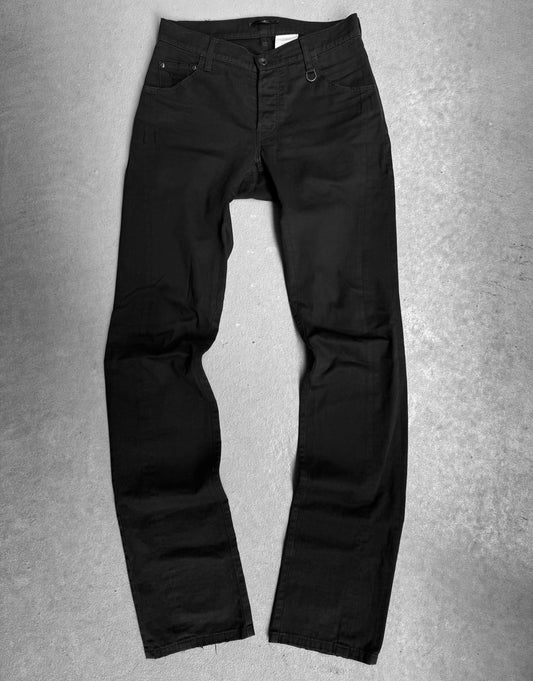 Julius_7 SS07 “UNDERWORLD;” Spiral Seam Cotton Twill Slim-fit Pants