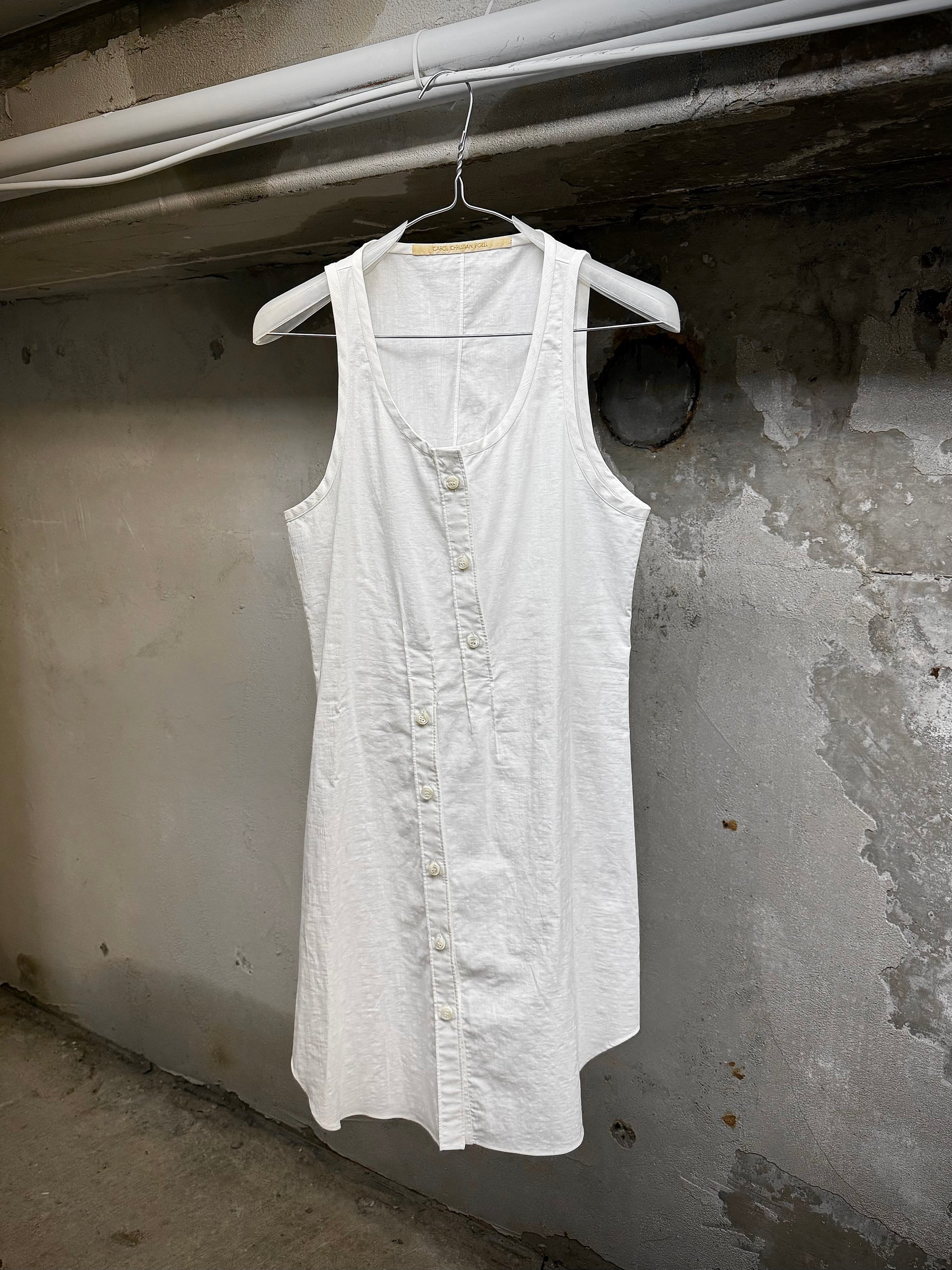 Carol Christian Poell 2010 FE-MALE 'CF/0911 FLAMMEN/1' Dead-end Striped Long Tank Top | Archive Fashion Toronto