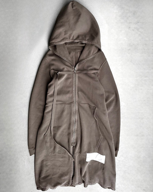 Rick Owens DRKSHDW AW08 “STAG” Bondage Gimp Hooded Long Coat