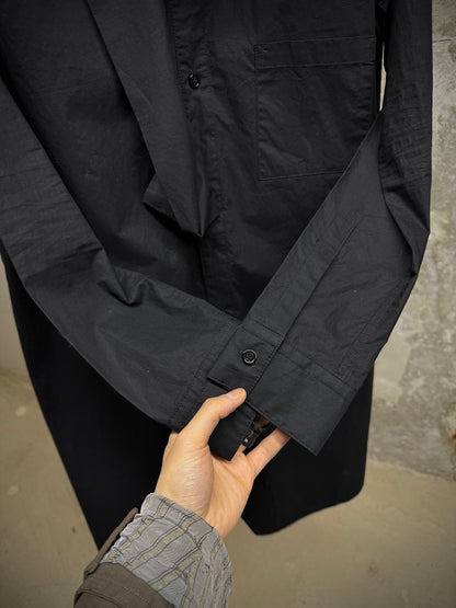 Yohji Yamamoto Y's by Yohji Yamamoto SS15 Twisted High Neck Collar Shirt detail | DRIEW GARMENTS
