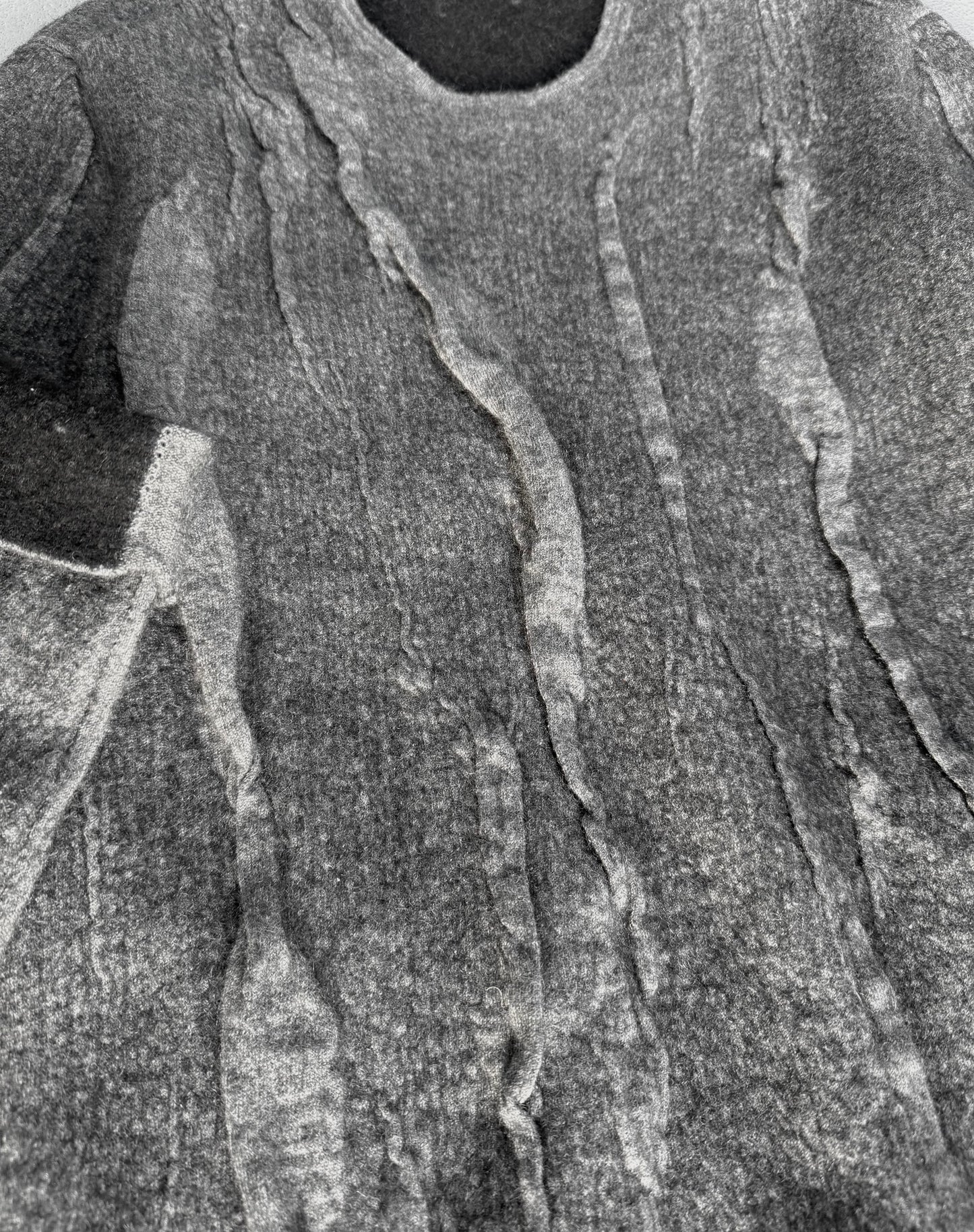 Label Under Construction Distressed Reversible Lunar Sweater